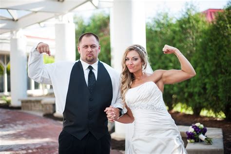 The Happy Couple Held Hands While Showing Off Some Serious Guns