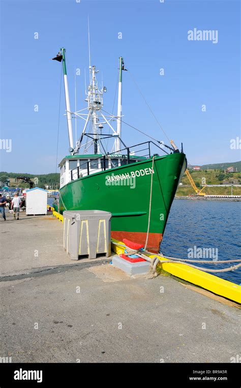 Hannah Boden Swordfish Boat In Bay Bulls Newfoundland Off Loading