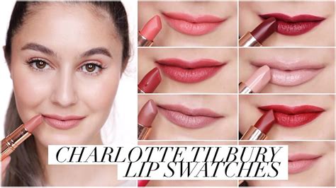 Charlotte Tilbury Lipstick Collection And Swatches 💋 Karima Mckimmie