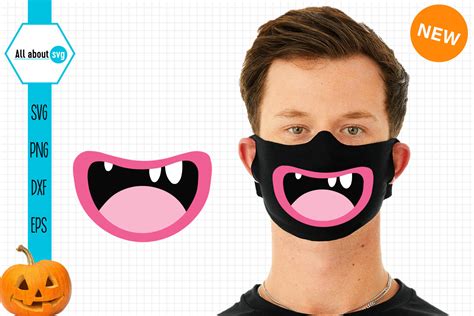 Halloween Mouth Bundle Halloween Face Mask Bundle By All About Svg