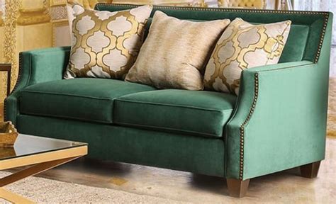 Furniture Of America Verdante Emerald Green Loveseat And Sofa