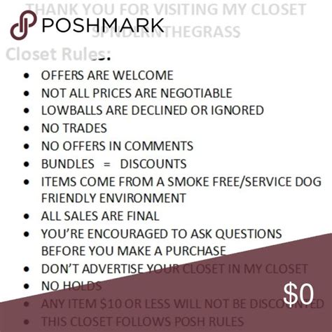 Spotted While Shopping On Poshmark Closet Rules Poshmark Fashion Shopping Style None