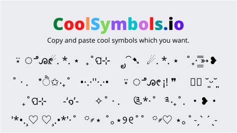 Cool Symbols Copy And Paste ̗̀ ੈ ‧₊˚ ೃ⁀