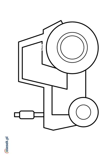 Piosenki dla dzieci po polsku z animacjami 3d: Traktor - kolorowanka dla dzieci do druku - Osesek.pl