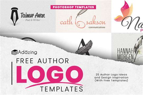 25 Author Logo Ideas And Design Inspiration With Free Templates