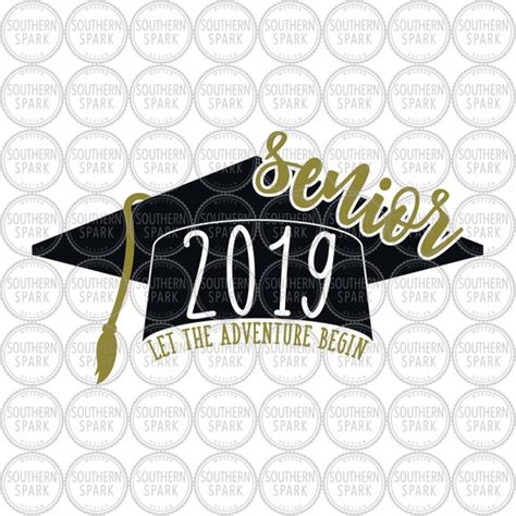 Senior 2029 Svg Senior Class Of 2029 Let The Adventure Begin Graduation