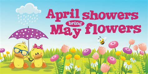 April Showers Daycare Banner Compel Graphics And Printing