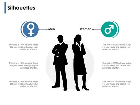 Silhouettes Men And Women Ppt Powerpoint Presentation Show Outfit Presentation Powerpoint