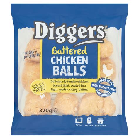 Diggers Battered Chicken Balls 320g Chinese And Oriental Iceland Foods