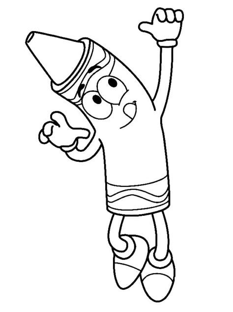 Simple Crayon Coloring Page Free Printable Coloring Pages For Kids