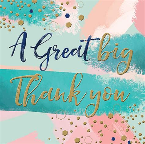 A Great Big Thank You Greeting Card By The Curious Inksmith Greetings