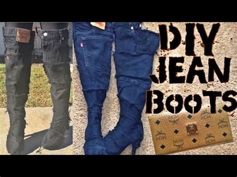 Check spelling or type a new query. DIY KIM KARDASHIAN DENIM BOOTS - YouTube