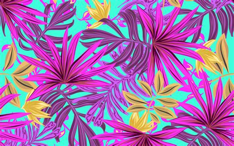 Download Wallpaper 3840x2400 Leaves Art Bright Tropical