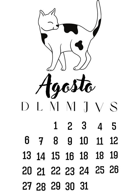 Calendario De Gatos 2023 Gatitos Divertidos Calendario Calendario Julio