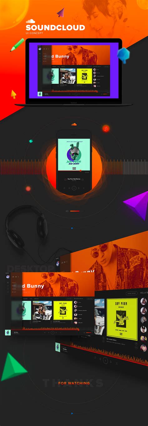 Soundcloud UI Redesign on Behance