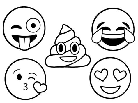 Free Emojis Coloring Page Download Print Or Color Online For Free