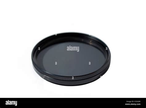 Camera Lens Filter Isolated On White Background Stock Photo Alamy
