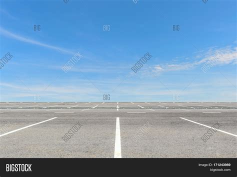 Empty Parking On Blue Image And Photo Free Trial Bigstock