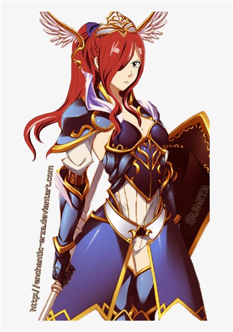 Erza Scarlet Sapphire Guardian Fairy Tail Erza New Armor