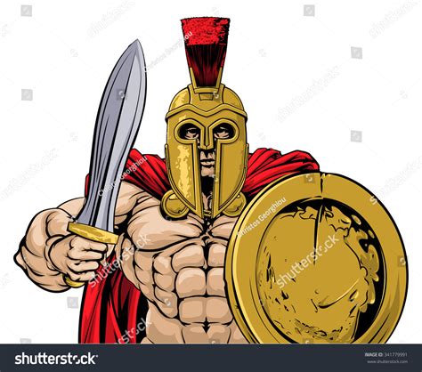 In some cases, changing the shape of the shield will change what you can place upon it. An Illustration Of A Gladiator, Ancient Greek, Trojan Or ...