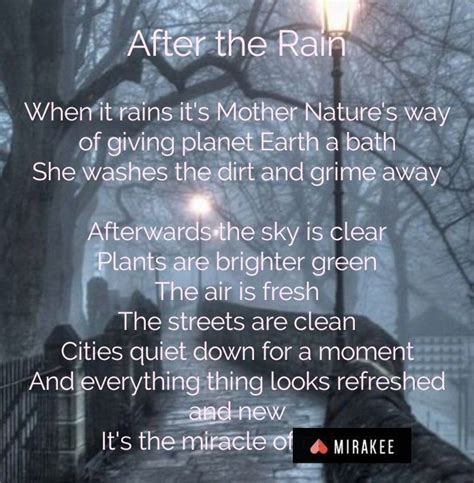 After The Rain Writing Inspiration Poetry Poem Poems