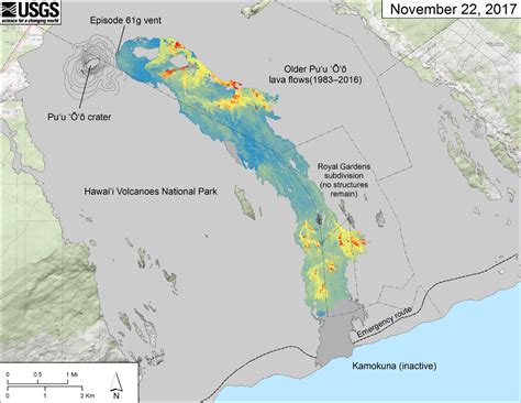 New Usgs Maps Photos Chart Lava Flow Changes