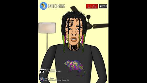 6ix9ine First Ig Live After Release Lt Animated Cartoon Youtube
