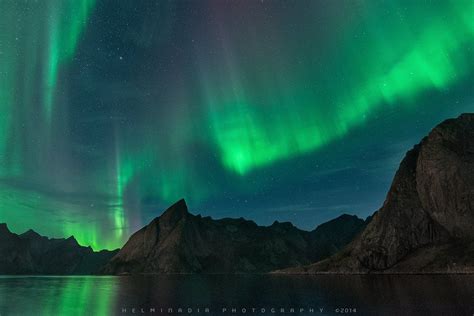 Northern Lights Over Reine Lofoten Islands Norway 1024×683