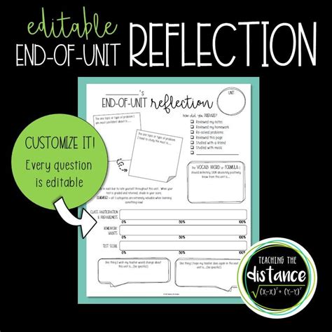 End Of Unit Reflection Unit Reflection Student Reflection