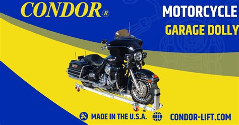 Motorcycle Garage Dolly Part Gd 3500 Made In Usa Condor Products