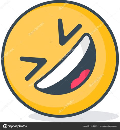 Isolated Lol Emoticon Isolated Emoticon Stock Vector Image By