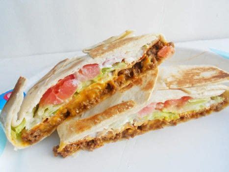 Top with a tostada shell, sour cream, lettuce, tomato, and cheese. Homemade Crunchwrap Supreme · How To Cook A Wrap · Cooking ...