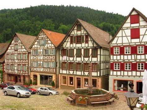Half Timbered Houses Schiltach Black Forest Baden Württemberg