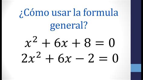 Ecuaciones De 2do Grado Formula General De Los Lipidos Imagesee