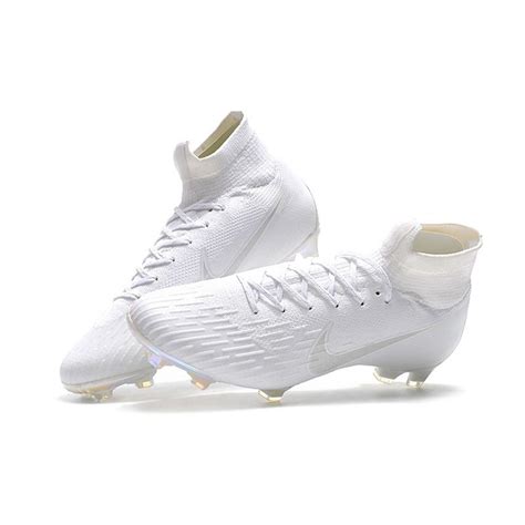 Nike Mens Mercurial Superfly 6 Elite Fg Football Boots All White