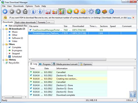 Since this app integrates with browser, it can automatically detect when a downloadable file is present. Free Download Manager Portable (download manager and ...