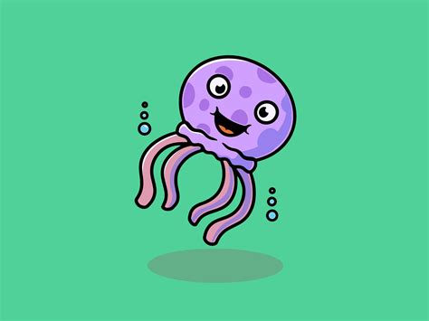 Cute Baby Jellyfish Smiling Illustration By Cubbone On Dribbble