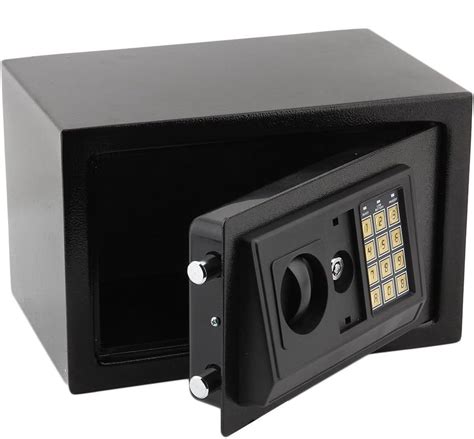 Home Safes Heavy Duty Key Operated Security Money Cash Safe Box Black