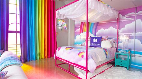 What makes a dream nursery. This Lisa Frank hotel room is a time capsule for '90s cool ...