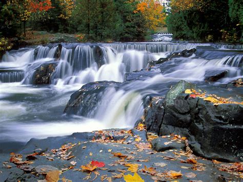 Ultra hd 4k wallpapers for desktop, laptop, apple, android mobile phones, tablets in high quality hd, 4k uhd, 5k, 8k uhd resolutions for free download. Cascading Waterfall Autumn Upper Peninsula Michigan United ...