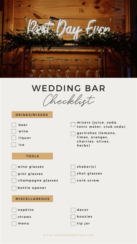 The Ultimate Guide To Your Wedding Reception Bar Junebug Weddings