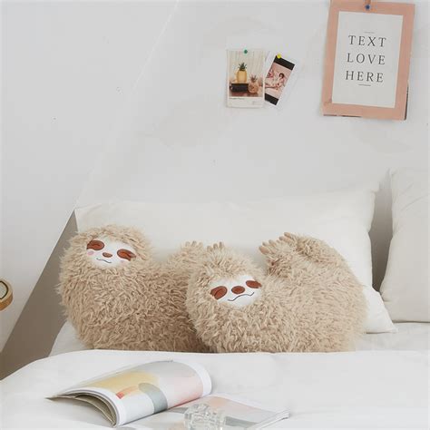 Creative Cute Expression Sloth Sofa Bedroom Cushion Cjdropshipping