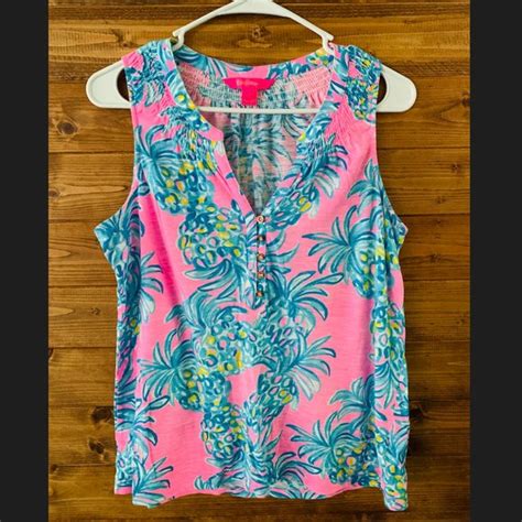 Lilly Pulitzer Tops Lilly Pulitzer Essie Tank Pelican Pink Beat The