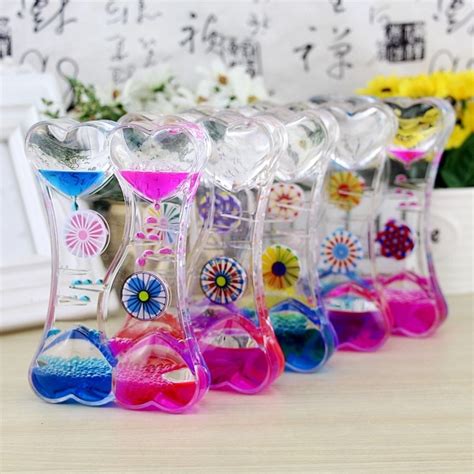 Moving Drip Oil Hourglass Creative Double Color Floating Motion Liquid