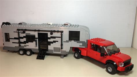 Lego Keystone Cougar 5th Wheel Camper Youtube