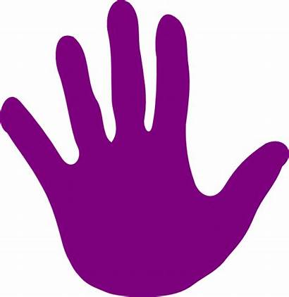 Hand Clip Clipart Purple Hands Colors Colorful