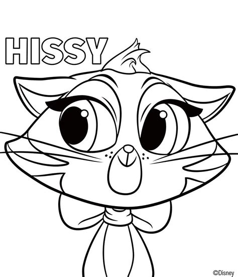 The perfect option for hours of quiet play! Puppy Dog Pals Coloring Page Hissy | Libros para pintar ...