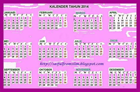Para pekerja diberikan pelepasan cuti pada hari hol pahang. saiful D Riverian: KALENDER CUTI UMUM TAHUN 2014 & Takwim ...