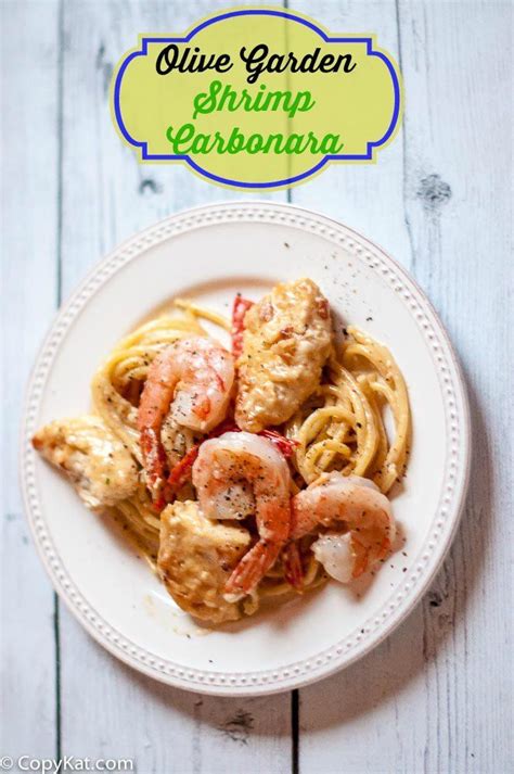 All sauces come in big bags, and thawed and used as needed. Olive Garden Chicken & Shrimp Carbonara | Recipe (With ...