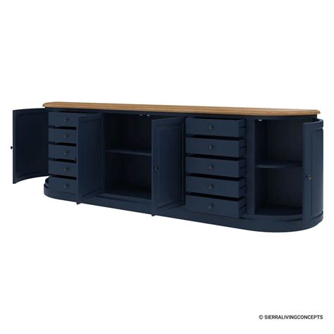 peshtigo two tone solid wood 10 drawer extra long sideboard extra long sideboard long